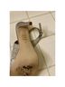 Le Chateau 100% Satin Silver Heels Size 8 1/2 - photo 6
