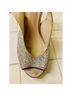 Le Chateau 100% Satin Silver Heels Size 8 1/2 - photo 8