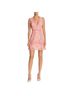 Alice + Olivia 100% Polyester 6% Elastane 94% Polyester Floral Pink Cocktail Dress Size 0X - photo 1