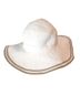 Saks Fifth Avenue 100% Polyester White Tan Hat One size - photo 1