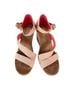TOMS 100% Canvas Orange Pink Wedges Size 8 1/2 - photo 3