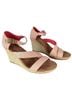TOMS 100% Canvas Orange Pink Wedges Size 8 1/2 - photo 4