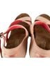 TOMS 100% Canvas Orange Pink Wedges Size 8 1/2 - photo 8