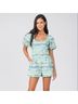 Lavender Brown Print Multi Color Romper Size XS - photo 3