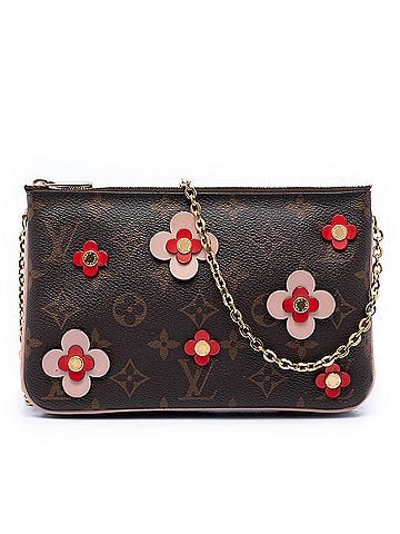 Louis Vuitton Monogram Blooming Flowers Double Zip Pochette (view 1)