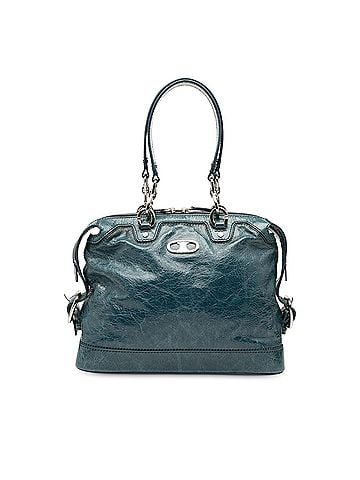 Céline Crinkled Patent Macadam Shoulder Bag (view 1)