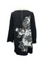 Chico's Floral Black Gray Pullover Sweater Size M - photo 2