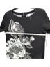 Chico's Floral Black Gray Pullover Sweater Size M - photo 7