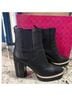 Tory Burch 100% Leather Black Ankle Boots Size 9 1/2 - photo 4