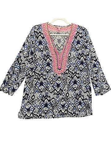 Lilly Pulitzer Long Sleeve Silk Top (view 1)