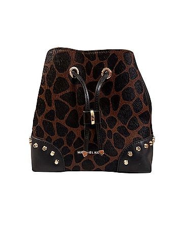Michael Kors Leather Bucket Bag (view 2)