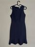 J.Crew 92% Polyester 8% Elastane 100% Polyester Polka Dots Blue White Casual Dress Size 0 - photo 4