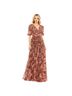 Mac Duggal 100% Polyester Floral Pink Multi Color Cocktail Dress Size 8 - photo 1