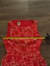 Anne Klein 100% Polyester Floral Red White Pink Cocktail Dress Size 4 - photo 8