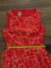 Anne Klein 100% Polyester Floral Red White Pink Cocktail Dress Size 4 - photo 7