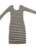 Dolan Stripes Black White Pink Green Casual Dress Size XS - photo 1