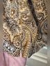 Talbots 100% Silk Paisley Tan Brown Long Sleeve Blouse Size 2X - photo 6