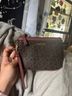 Calvin Klein Print Brown Pink Leather Clutch One size - photo 4