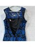 Julia Jordan 100% Polyester Floral Blue Black Cocktail Dress Size 8 - photo 5