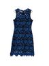 Julia Jordan 100% Polyester Floral Blue Black Cocktail Dress Size 8 - photo 2