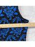Julia Jordan 100% Polyester Floral Blue Black Cocktail Dress Size 8 - photo 7