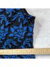 Julia Jordan 100% Polyester Floral Blue Black Cocktail Dress Size 8 - photo 8