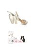 Wild Diva White Heels Size 7 1/2 - photo 2