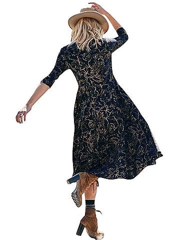 Peruvian Connection Traced Vines Casual Dress (view 2)