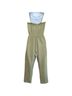 Lush 100% Cotton Solid Green Romper Size S - photo 2