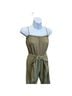 Lush 100% Cotton Solid Green Romper Size S - photo 4