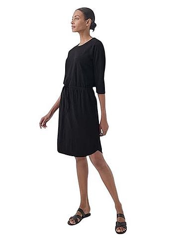 Pact Relaxed Slub Tie Waist Midi Dress Casual Dress (view 1)