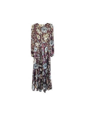 Express Floral Hi-Low Ruffle Hem Maxi Dress Casual Dress (view 2)
