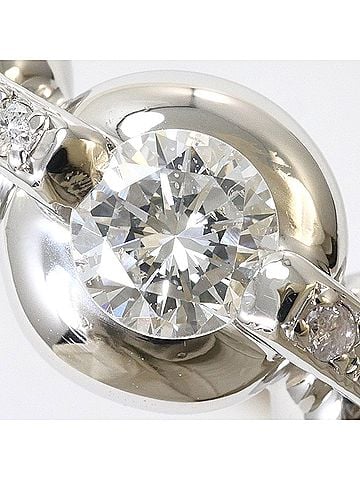 Unbranded PT900 Platinum Ring with Diamond (no carat marking), 0.2ct, SI2 clarity, Certificate of Authenticity, Total Weight 5.7g, Like New Condition. (view 2)