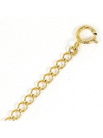 Unbranded 18K (18-karat) Yellow Gold (YG) Adjustable Necklace, Total Weight 0.4g, 5cm, Like New Condition. (view 2)