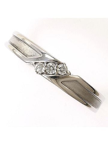 Unbranded K14 14K WG White Gold Ring, 1 Diamond, 0.09ct, Total Weight 3.2g, Like New Condition. (view 1)