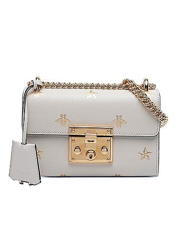 Gucci Small Leather Bee Star Padlock Crossbody (view 1)