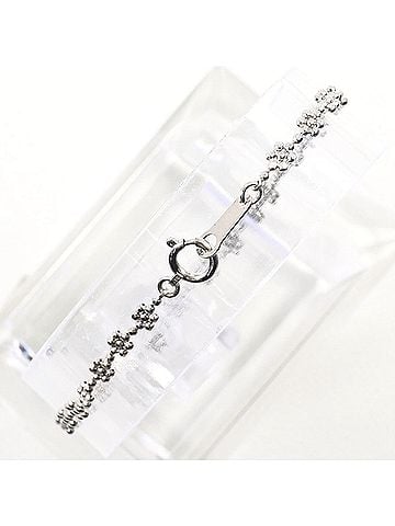Unbranded 18K (18-karat white gold) bracelet, total weight 2.1g, 18cm, like new. (view 2)