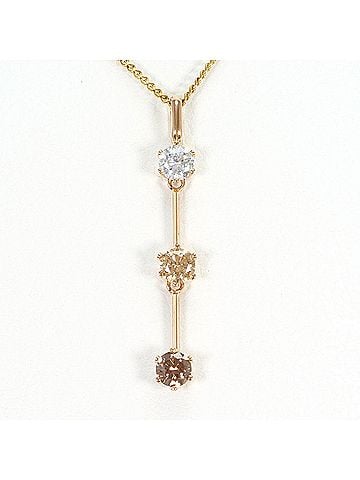 Unbranded K14 14K Yellow Gold Necklace with Zirconia, Total Weight 1.3g, 40cm, Like New Condition (view 1)
