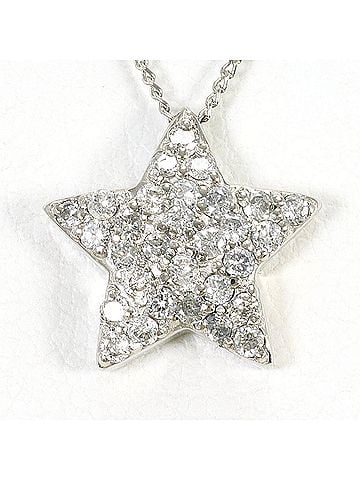 Unbranded PT900 Platinum / PT850 Necklace with 0.30ct Diamond, Total Weight 3.0g, 45cm, Like New Condition (view 1)