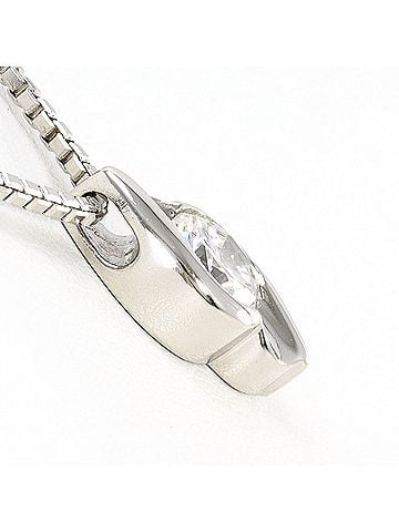 Unbranded PT900 Platinum / PT850 Necklace with 0.70ct Diamond (VS2 clarity, certified), Total Weight 8.8g, 40cm, Like New Condition. (view 2)