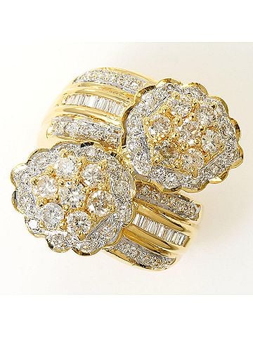 Unbranded 18K (18-karat) Yellow Gold Ring with 1 Diamond (2.00ct), Certificate of Authenticity, Total Weight 13.3g, Like New Condition. (view 1)