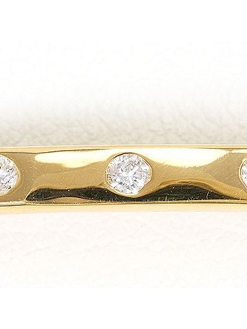 Unbranded 18K (18-karat) Yellow Gold Bracelet with 0.20ct Diamonds, Certificate of Authenticity, Total Weight 6.2g, 13cm, Like New Condition. (view 2)