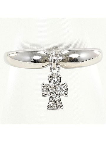 Unbranded PT900 Platinum Ring with 0.04 ct Diamond, Total Weight 3.0g, Like New Condition. (view 1)