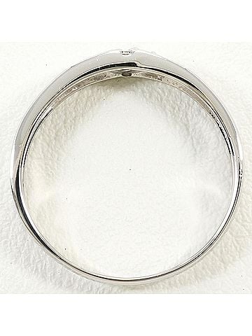 Unbranded PT900 Platinum Ring with 0.07 ct Diamond, Total Weight 2.8g, Like New Condition. (view 2)