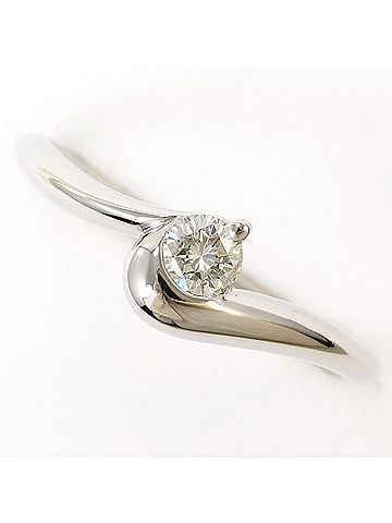 Unbranded PT850 Platinum Ring with 1 Diamond (0.18 ct), Total Weight 3.3g, Like New Condition. (view 1)