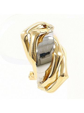 Unbranded PT900 Platinum 18K Yellow Gold Earring (Single Earring), Total Weight 1.7g, Like New Condition. (view 1)