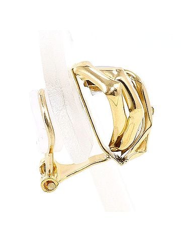 Unbranded PT900 Platinum 18K Yellow Gold Earring (Single Earring), Total Weight 1.7g, Like New Condition. (view 2)