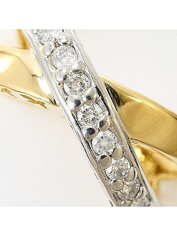 Unbranded PT900 Platinum 18K Yellow Gold Ring with 1 Diamond (0.30 ct), Certificate of Authenticity, Total Weight 6.4g, Like New Condition. (view 2)