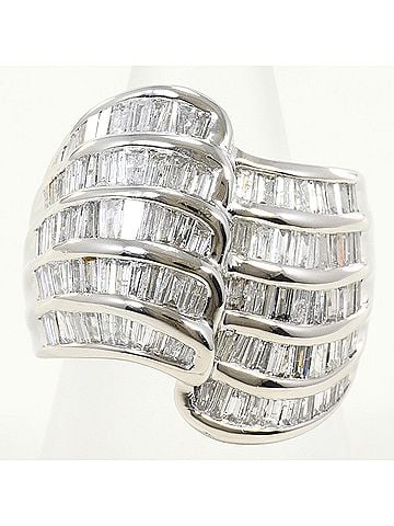 Unbranded PT900 Platinum Ring, 1 Diamond, 3.00ct, with Appraisal Certificate, Total Weight 19.2g, Like New Condition. (view 1)
