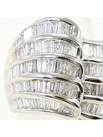 Unbranded PT900 Platinum Ring, 1 Diamond, 3.00ct, with Appraisal Certificate, Total Weight 19.2g, Like New Condition. (view 2)